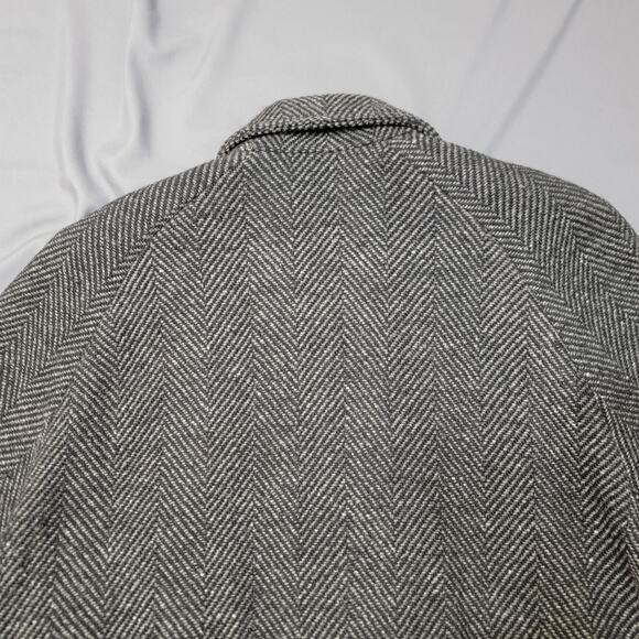 International Scene Virgin Wool Herringbone Jacket L Made in Hungary - Picture 9 of 13